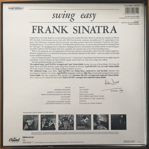 Frank Sinatra - The Capitol Years (20xVINYL BOX) | Near Mint (NM or M-) Very Good (VG)