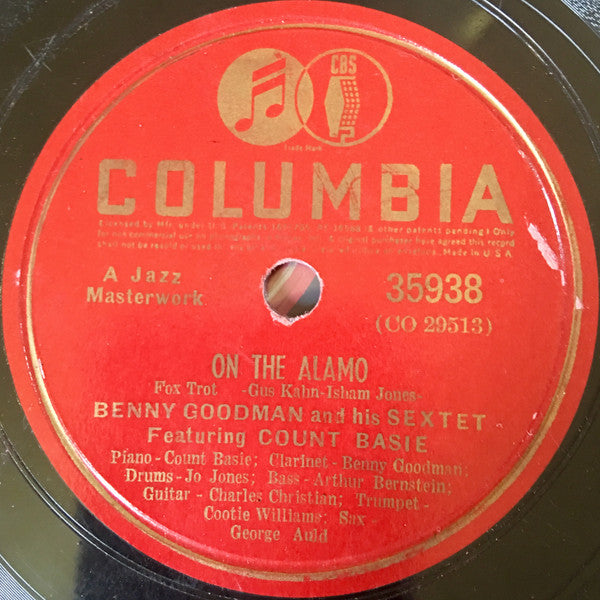 Benny Goodman Sextet - On The Alamo / Gone With What Draft (10" 78RPM RECORD) | Very Good Plus (VG+) Generic