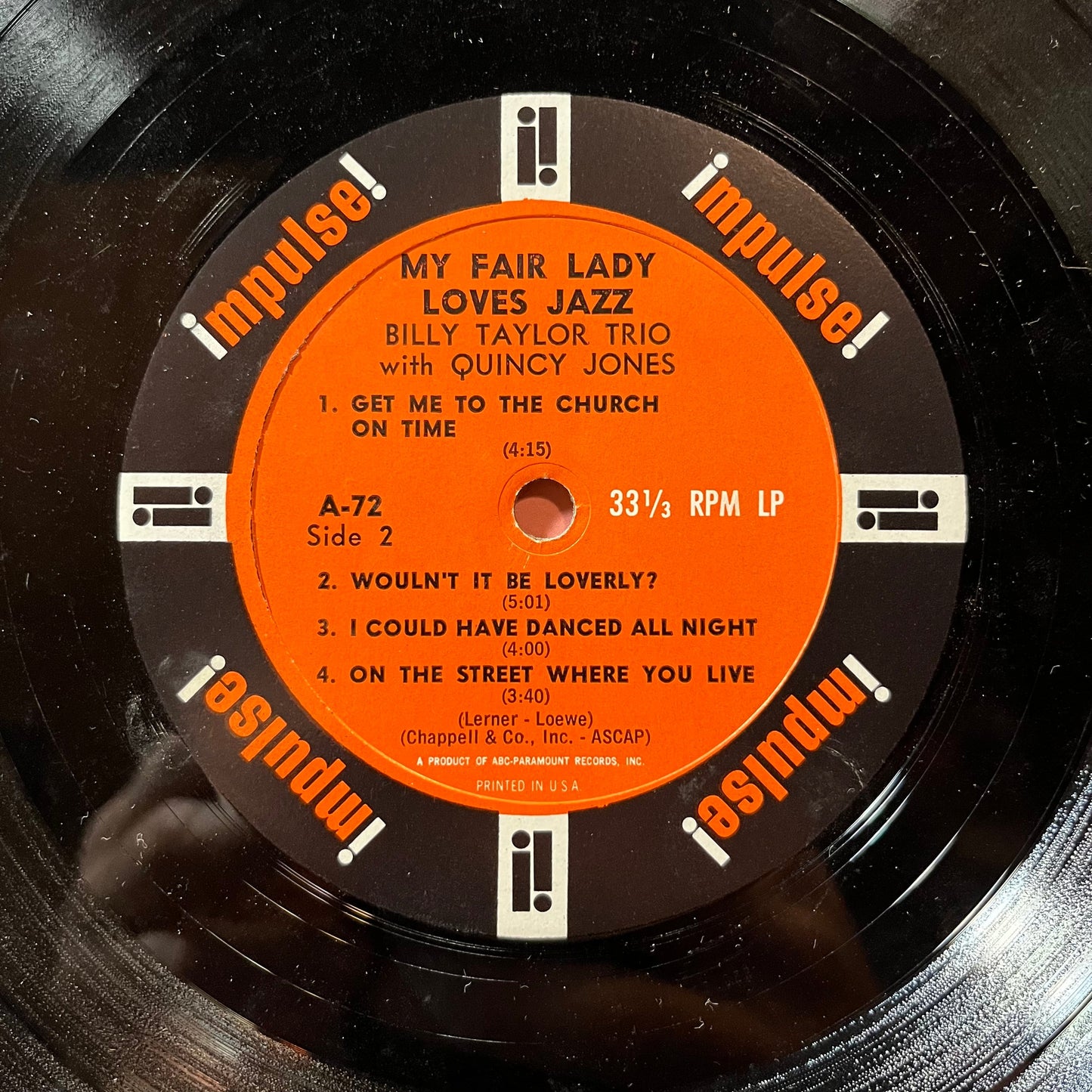 Billy Taylor Trio - My Fair Lady Loves Jazz (VINYL) | Very Good Plus (VG+) Very Good (VG)