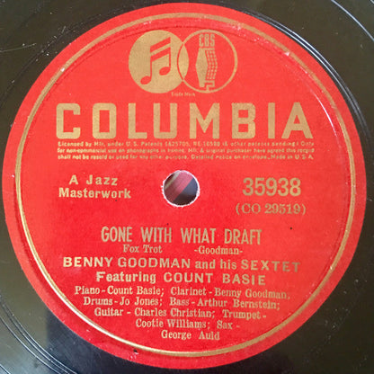 Benny Goodman Sextet - On The Alamo / Gone With What Draft (10" 78RPM RECORD) | Very Good Plus (VG+) Generic