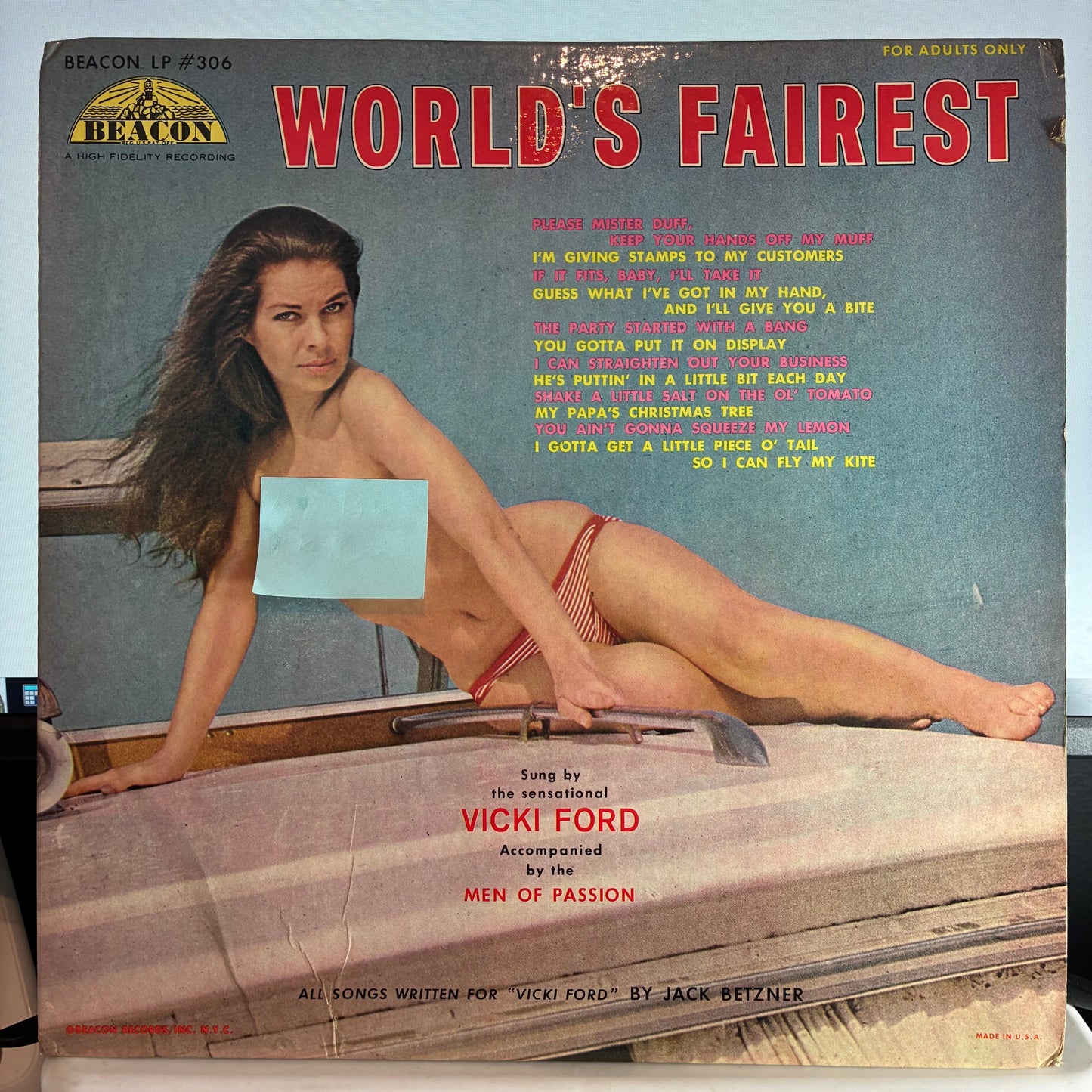 Vicki Ford - World's Fairest (VINYL) | Very Good (VG) Excellent (EX)