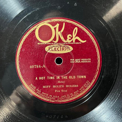 Miff Mole's Molers - A Hot Time In The Old Town / The Darktown Strutters' Ball (10" 78RPM) | Very Good (VG) Generic