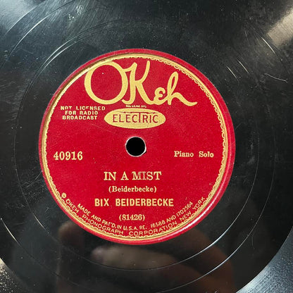 Bix Beiderbecke - In A Mist / Wringin' An' Twistin' (10" 78RPM) | Very Good (VG) Generic