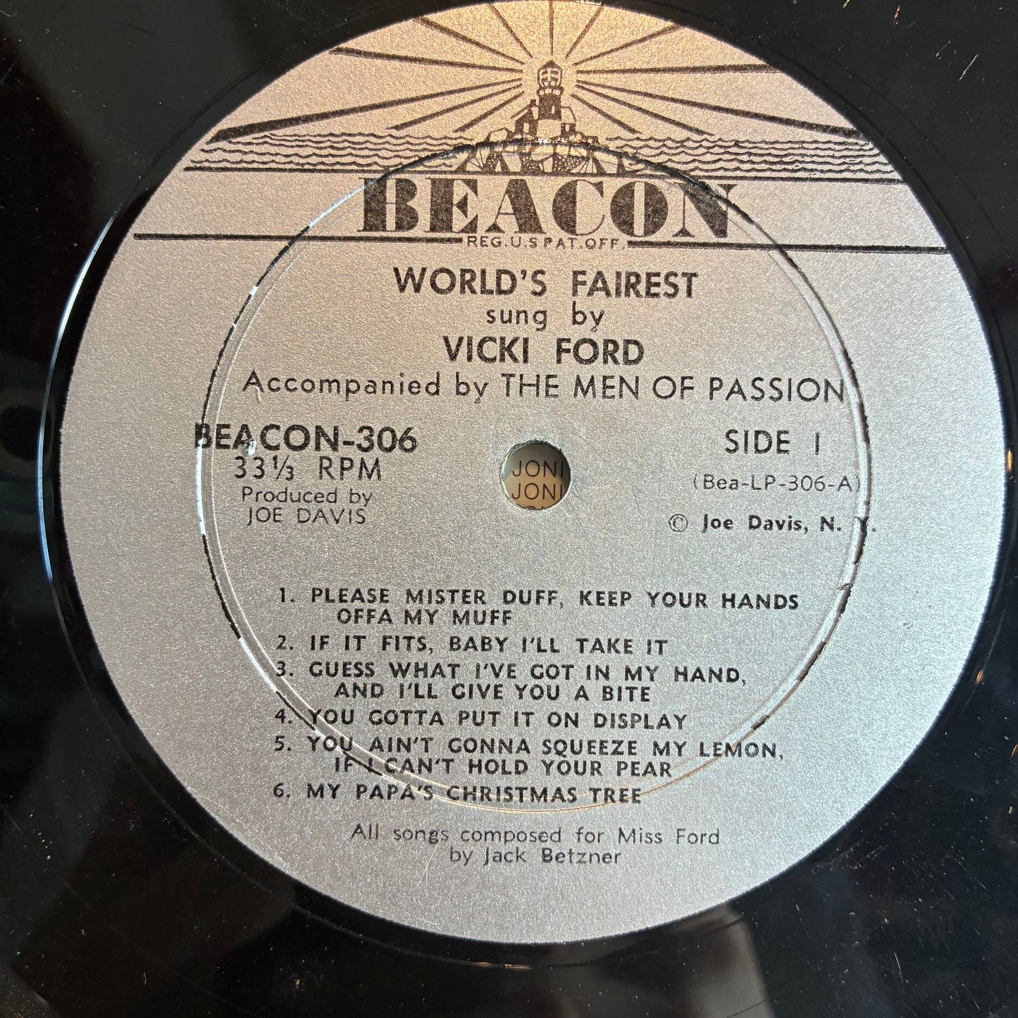Vicki Ford - World's Fairest (VINYL) | Very Good (VG) Excellent (EX)