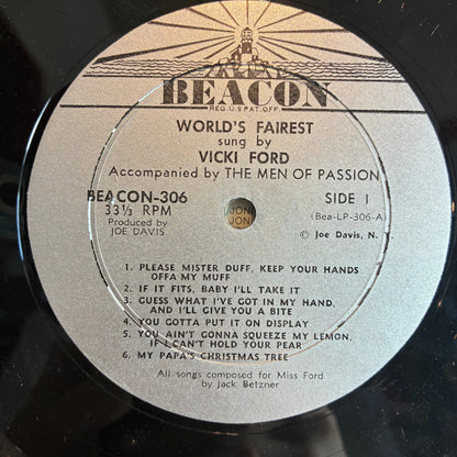 Vicki Ford - World's Fairest (VINYL) | Very Good (VG) Excellent (EX)