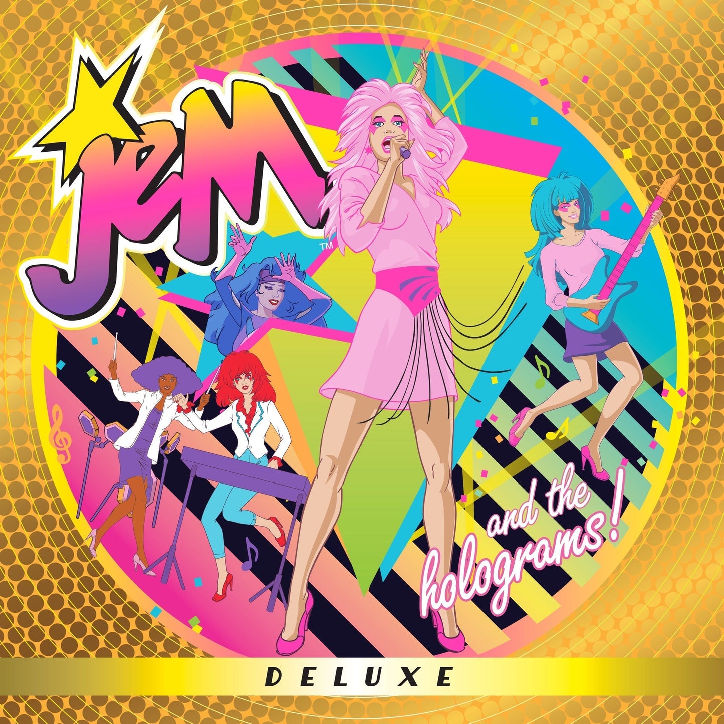 Jem And The Holograms - Jem And The Holograms (Deluxe) (Lemonade Glitter Vinyl) | Mint (M) Mint (M)