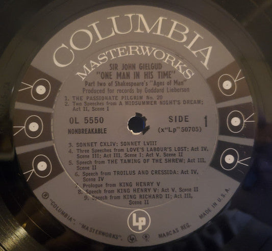 "One Man In His Time" - Part Two Of Shakespeare's "Ages Of Man" | Near Mint (NM) Near Mint (NM)