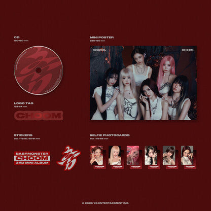 BABYMONSTER - Choom / Choom (POSTER STICKER CD) | Mint (M) Mint (M)