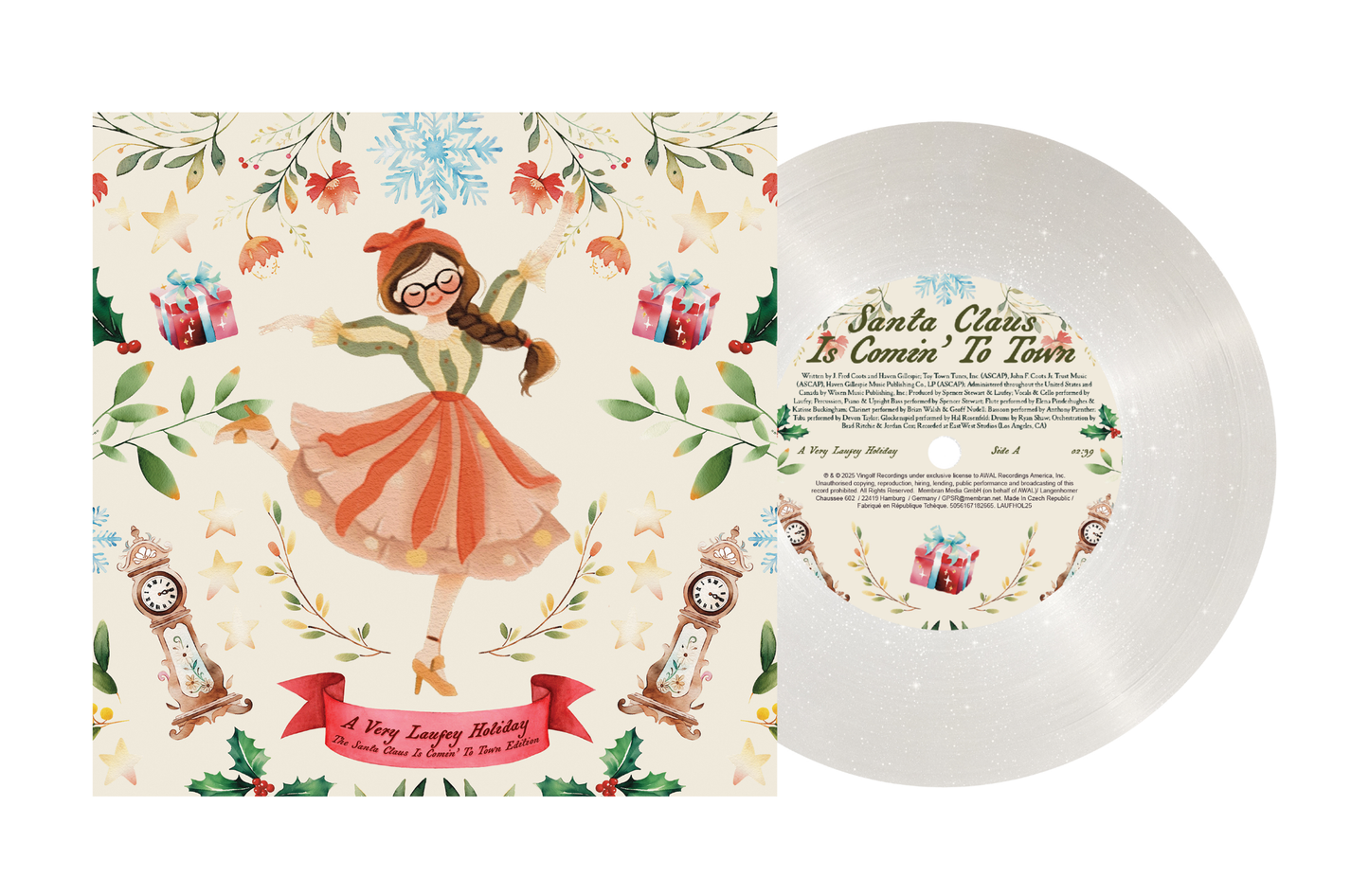 Laufey - A Very Laufey Holiday: The Santa Claus Is Comin’ To Town Edition [Snow Globe Glitter 7'] |
