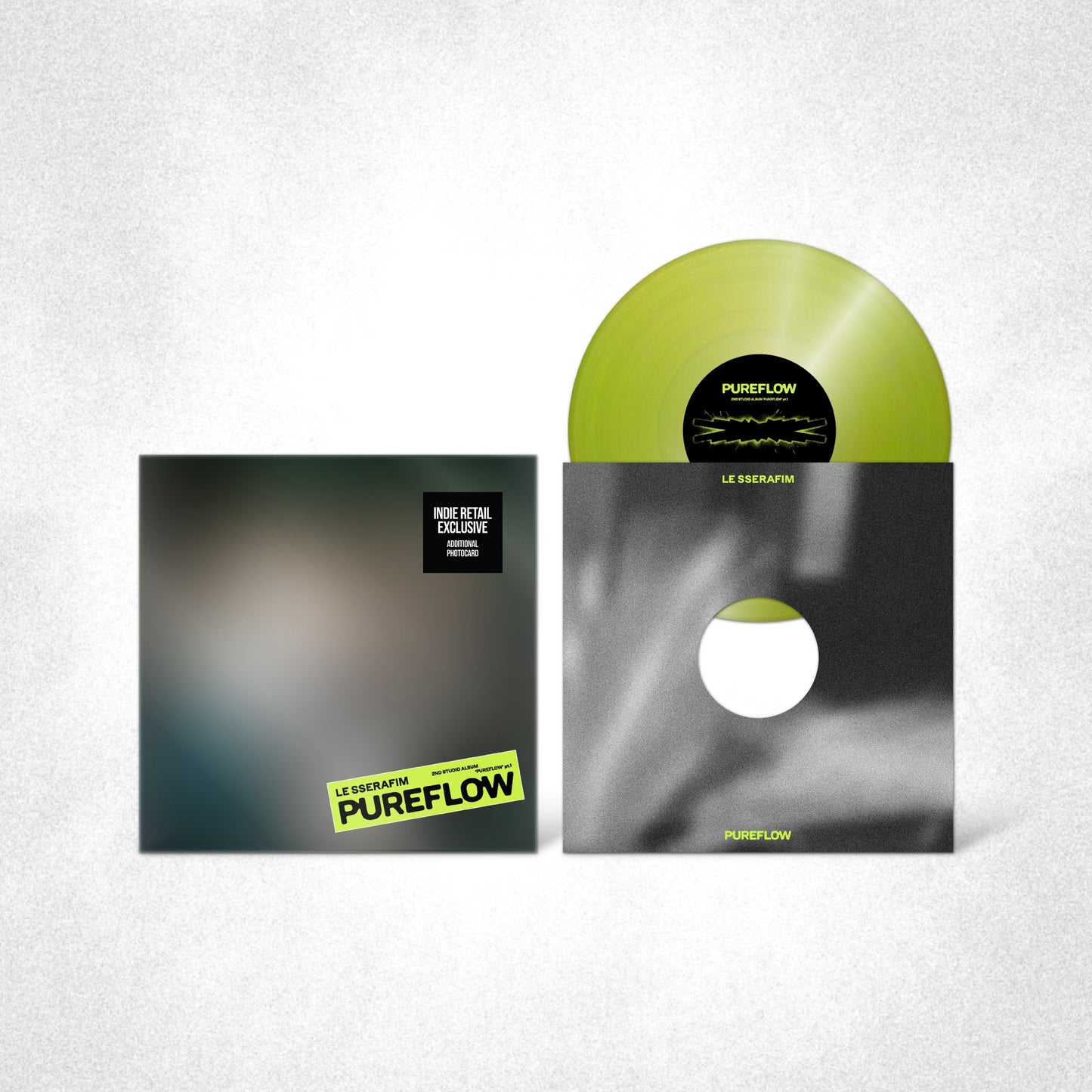 LE SSERAFIM - 2Nd Studio Album ‘Pureflow’ Pt.1 Vinyl [Electric Yellow Glitter Ver.] [Indie Exclusive] |