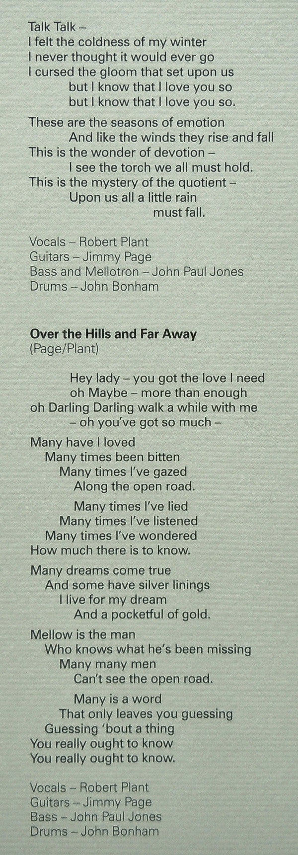 Houses Of The Holy | Mint (M) Mint (M)