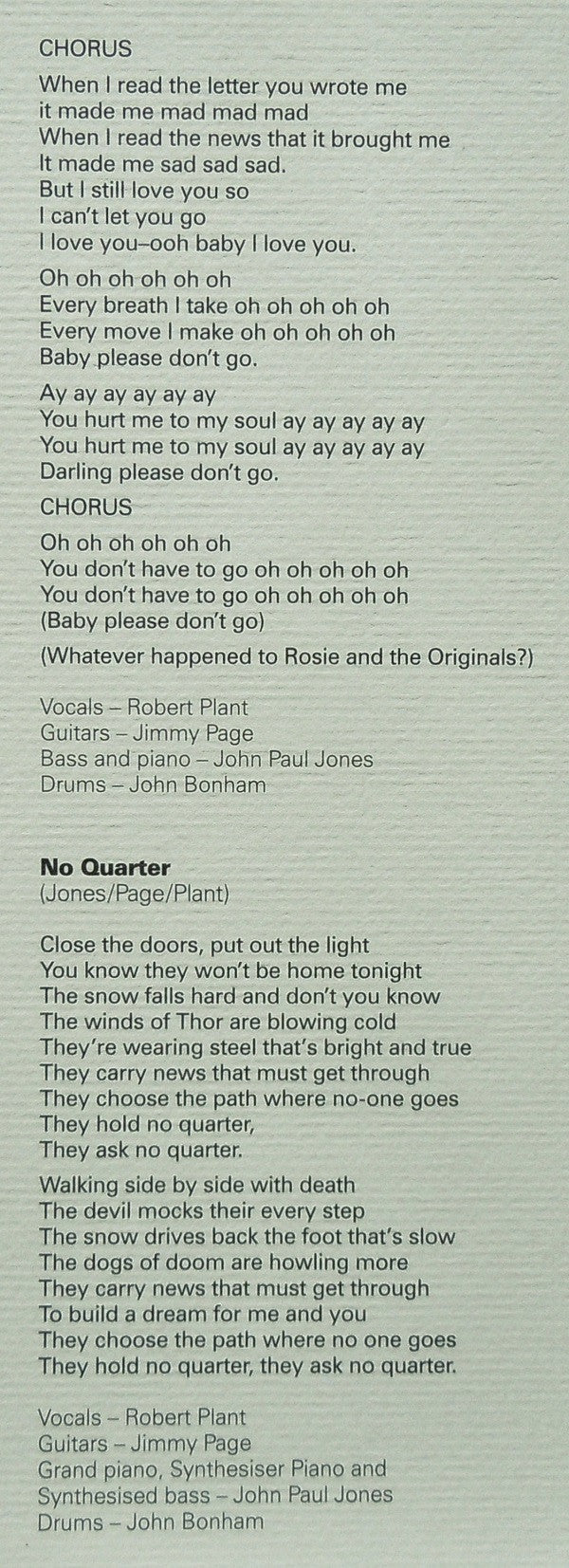 Houses Of The Holy | Mint (M) Mint (M)