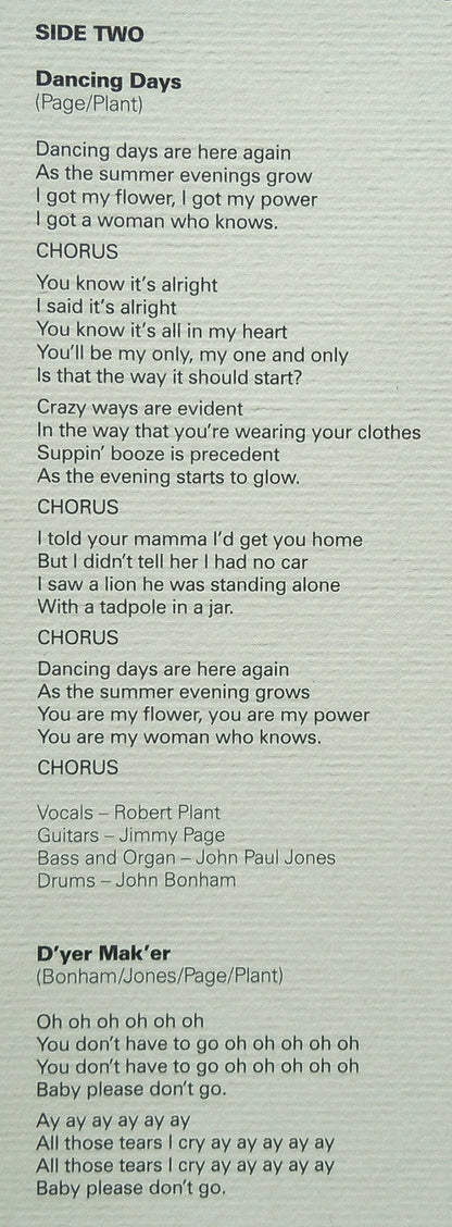 Houses Of The Holy | Mint (M) Mint (M)