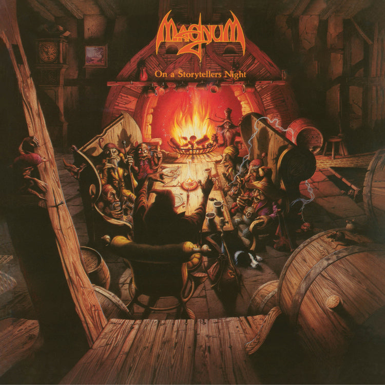 Magnum - (PRESALE 7/24/26) On A Storyteller's Night (180G RED ORANGE MARBLE VINYL) | Mint (M) Mint (M)