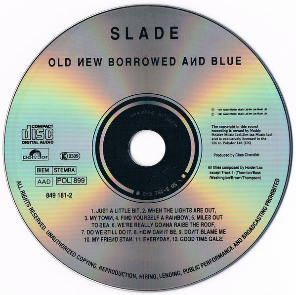 Slade - Old New Borrowed And Blue (IMPORT CD) | Near Mint (NM) Excellent (EX)