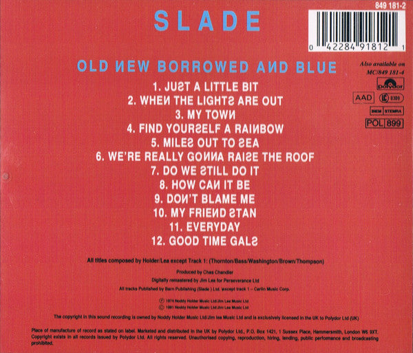 Slade - Old New Borrowed And Blue (IMPORT CD) | Near Mint (NM) Excellent (EX)