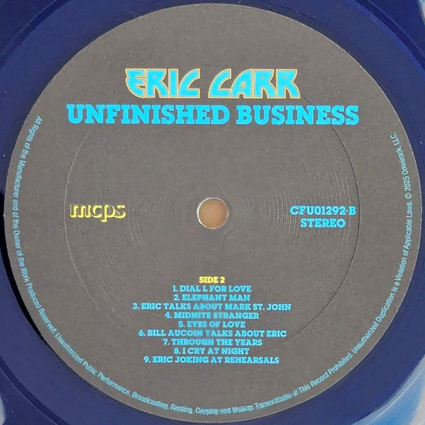 Eric Carr - Unfinished Business (LIQUID FILLED BLUE VINYL) |