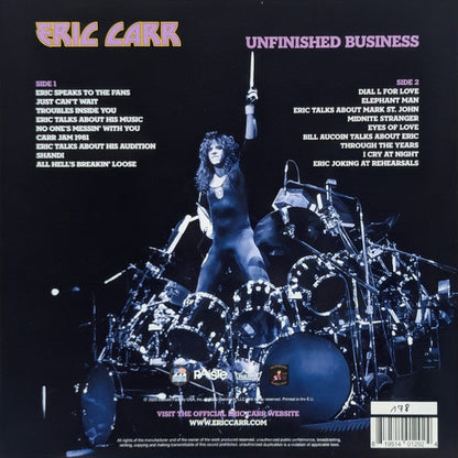 Eric Carr - Unfinished Business (LIQUID FILLED BLUE VINYL) |