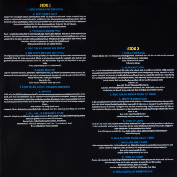 Eric Carr - Unfinished Business (LIQUID FILLED BLUE VINYL) |