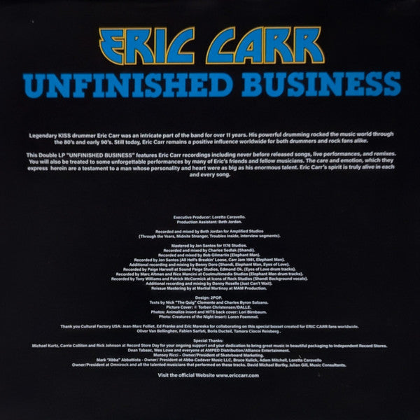 Eric Carr - Unfinished Business (LIQUID FILLED BLUE VINYL) |