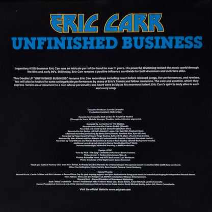 Eric Carr - Unfinished Business (LIQUID FILLED BLUE VINYL) |
