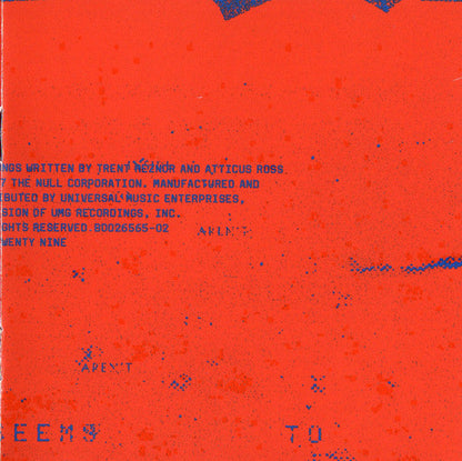 Nine Inch Nails - Not The Actual Events (CD) | Mint (M) Mint (M)