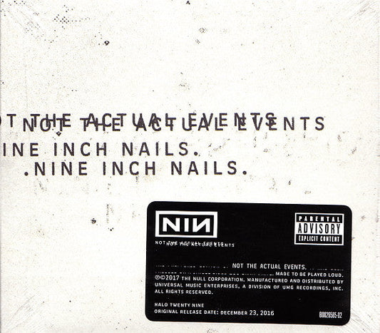 Nine Inch Nails - Not The Actual Events (CD) | Mint (M) Mint (M)