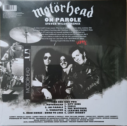 Motörhead - On Parole (Steven Wilson Remix)(RSD 2026 VINYL) | Mint (M) Mint (M)