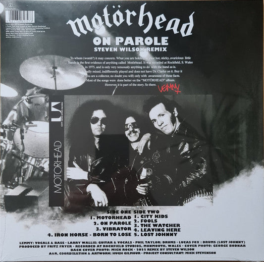 Motörhead - On Parole (Steven Wilson Remix)(RSD 2026 VINYL) | Mint (M) Mint (M)