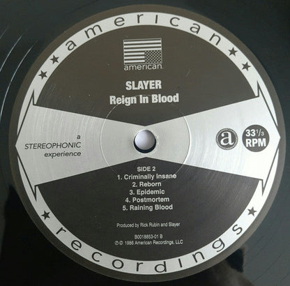 Slayer - Reign In Blood (VINYL) | Mint (M) Mint (M)