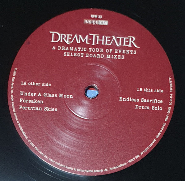 Dream Theater - A Dramatic Tour Of Events - Select Board Mixes (3xVINYL+2xCD) | Mint (M) Mint (M)