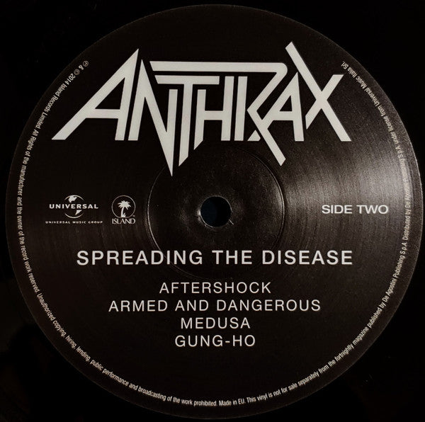 Spreading The Disease (VINYL) *CREASE* | Mint (M) Excellent+ (EX+)