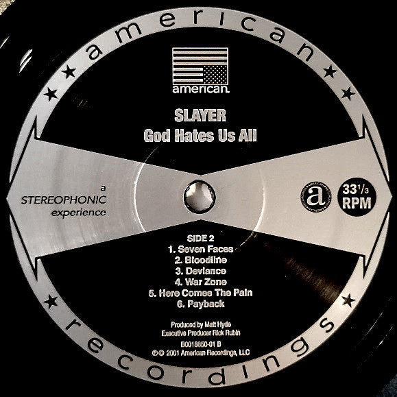 Slayer - God Hates Us All (VINYL) | Mint (M) Mint (M)