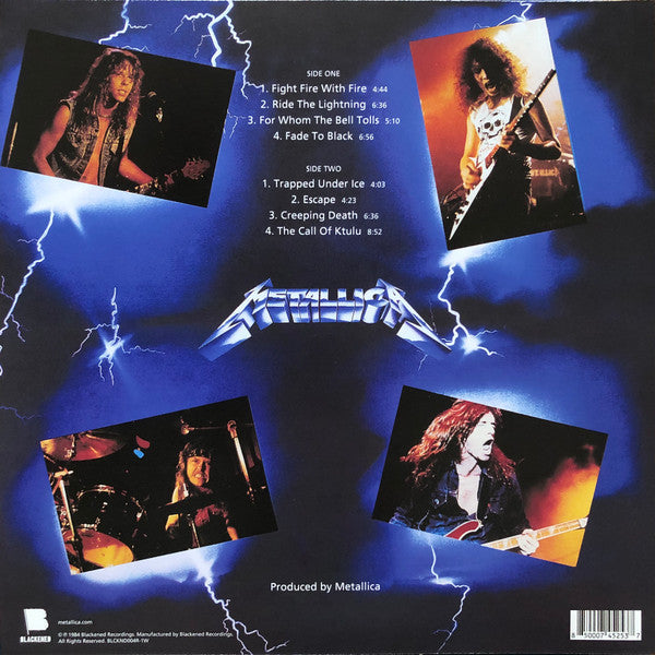 Metallica - Ride The Lightning (ELECTRIC BLUE VINYL) |
