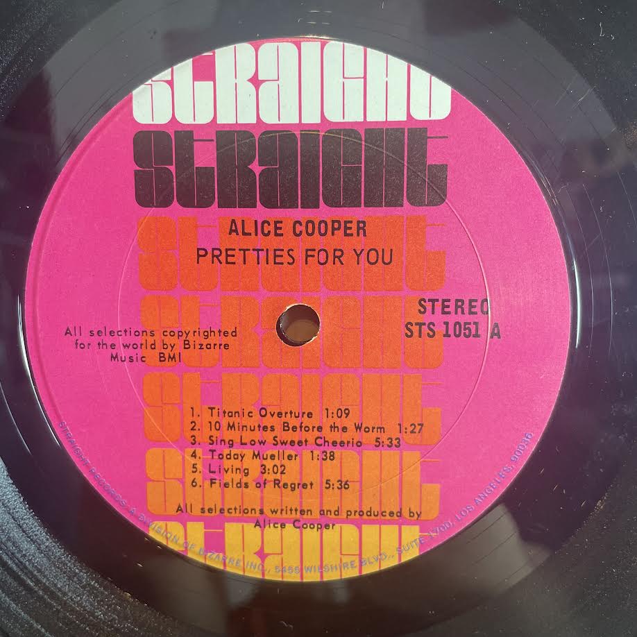 Alice Cooper - Pretties For You (VINYL) | Excellent+ (EX+) Excellent (EX)