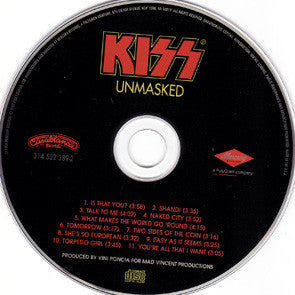 KISS - Unmasked (CD) | Excellent+ (EX+)
