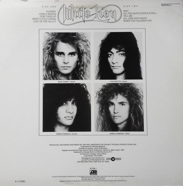 White Lion - Pride (CD) | Excellent+ (EX+) Excellent (EX)