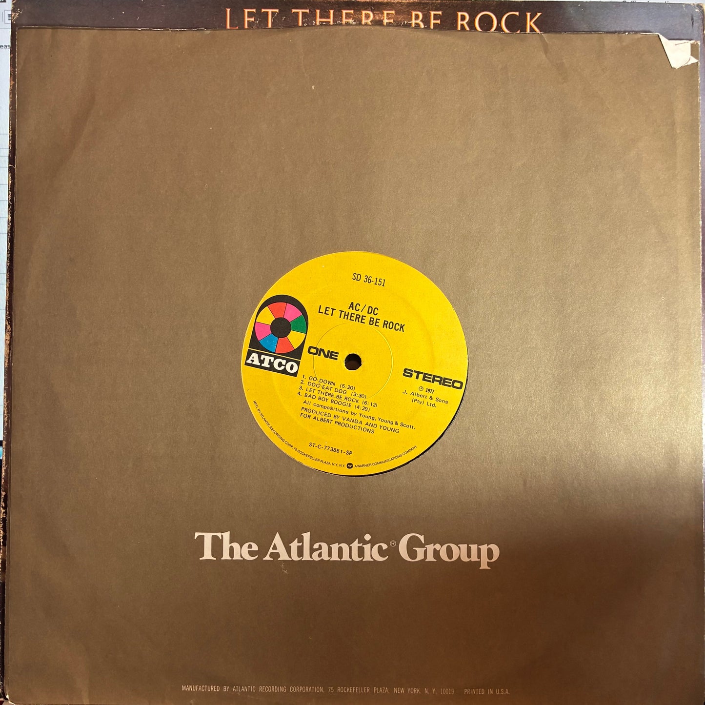 AC/DC - Let There Be Rock (VINYL) | Excellent+ (EX+) Very Good Plus (VG+)