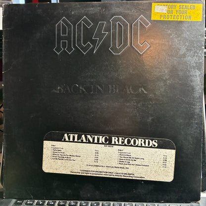 AC/DC - Back In Black (VINYL) | Excellent+ (EX+) Very Good Plus (VG+)