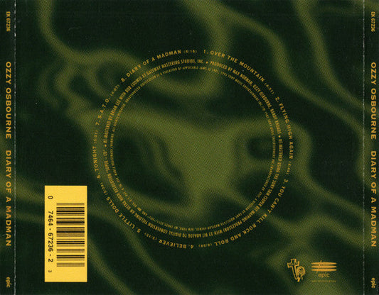Ozzy Osbourne - Diary Of A Madman (CD) | Excellent+ (EX+) Excellent+ (EX+)