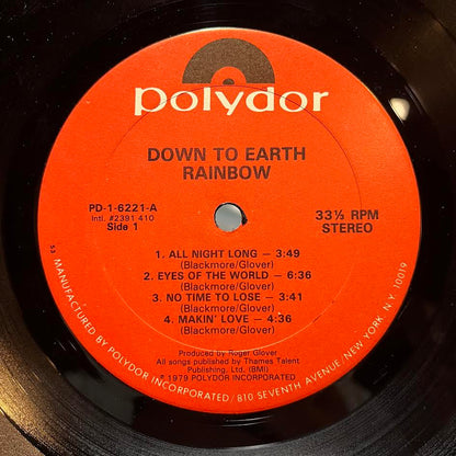 Rainbow - Down To Earth (VINYL) | Excellent+ (EX+) Excellent (EX)