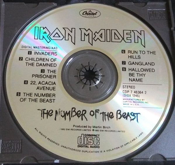 Iron Maiden - The Number Of The Beast (CD) | Excellent (EX)