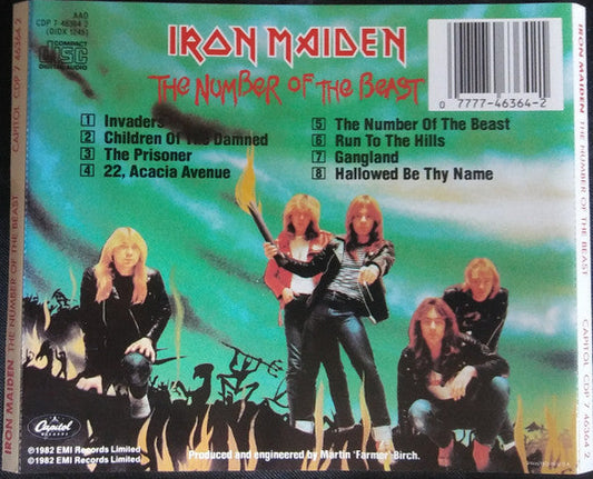 Iron Maiden - The Number Of The Beast (CD) | Excellent (EX)
