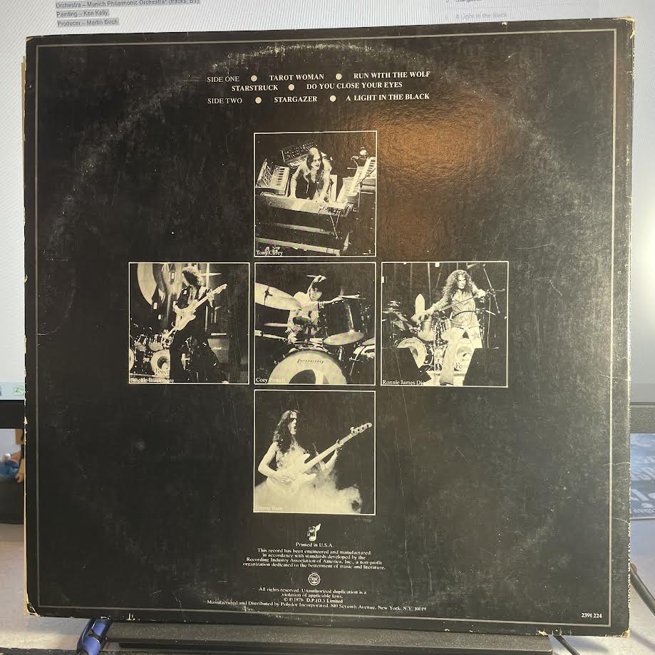 Rainbow - Rising (VINYL) | Excellent (EX) Very Good Plus (VG+)