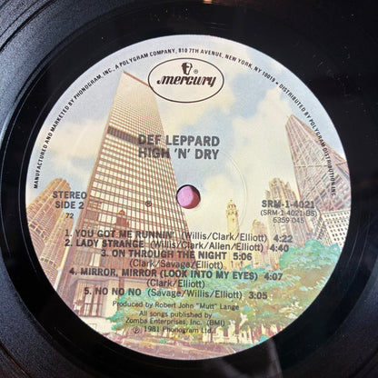 Def Leppard - High 'N' Dry (VINYL) | Excellent (EX) Excellent (EX)