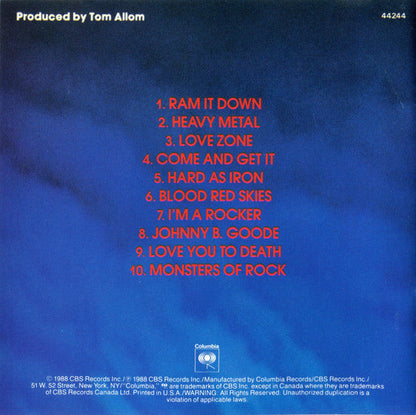 Judas Priest - Ram It Down (CD) | Excellent (EX)