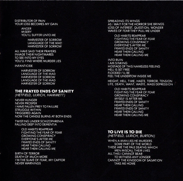 Metallica - ...And Justice For All (CD) | Excellent (EX)