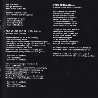 Metallica - Ride The Lightning (CD) | Excellent (EX)