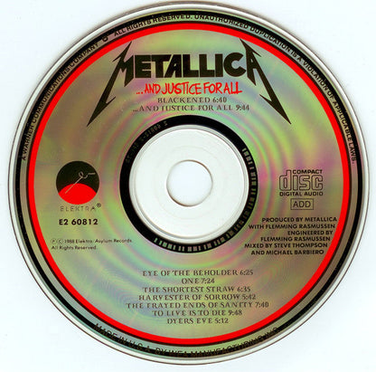 Metallica - ...And Justice For All (CD) | Excellent (EX)