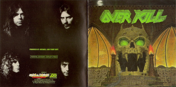 Overkill - The Years Of Decay (CD) | Good Plus (G+) Excellent (EX)